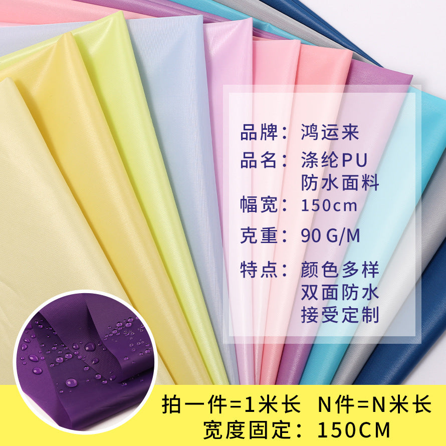 Pu waterproof fabric dyeing printing coating umbrella tent polyester fabric 210T polyester tafrib waterproof fabric
