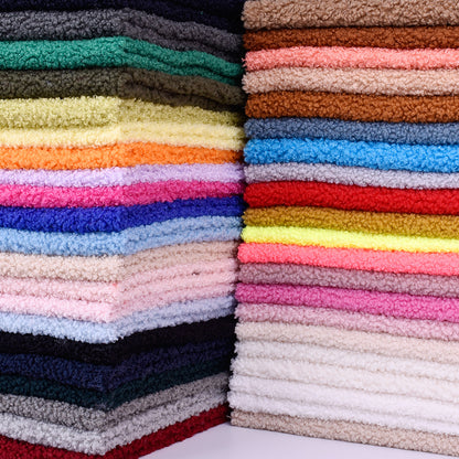 Spot thickened teddy fleece small particle circle fleece sofa throw pillow toy fabric, teddy fleece fabric