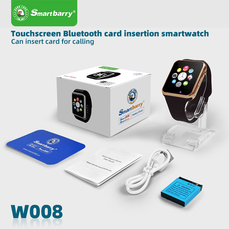 Cross-border explosion W008 smart 2G card watch 1.44 screen smart watch W007 spot wholesale