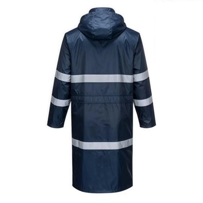Quick-Drying Double Front Zippers Durable Long Rain Rainwear for Sanitation Worker
