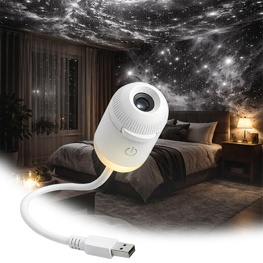 Mini  Star Projector Two In One Night Light Home Background Atmosphere Light Bedroom Car Decoration Children's