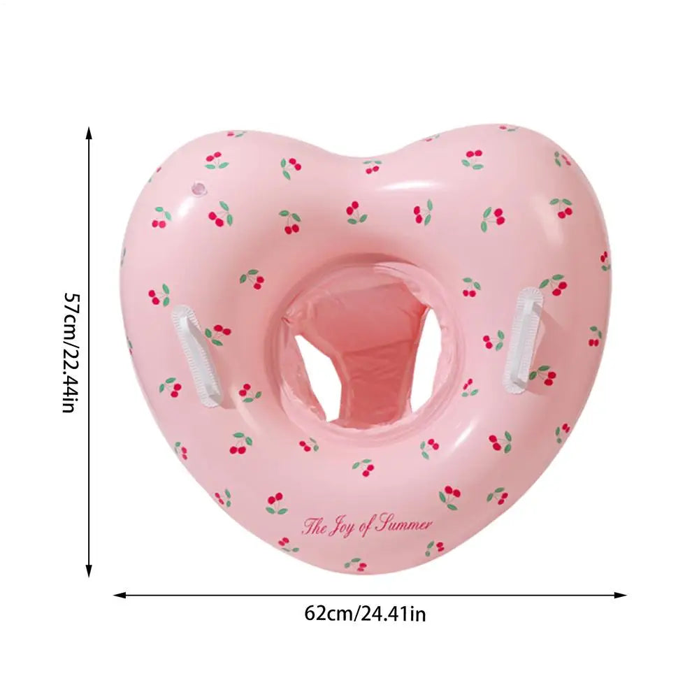 【Stylish】 Inflatable Pool Ring Heart Shape Pool Tubes Water Lifesaving Supplies for Beach Shower Wedding Bridal Engagement Graduation