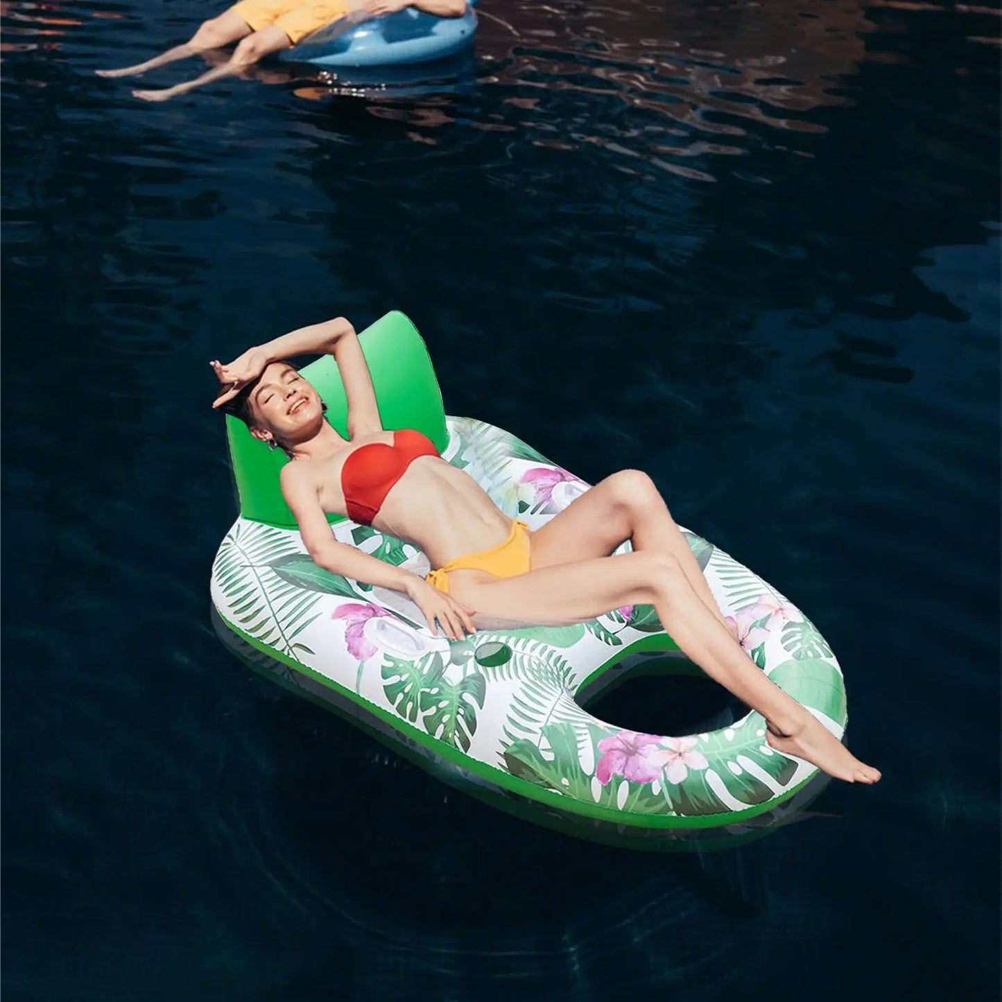 【Factory-direct】 Inflatable Pool Float PVC Inflatable Water Air Mattress Lounger Multi-Purpose Water Floating Bed For Amusement Park Traveling