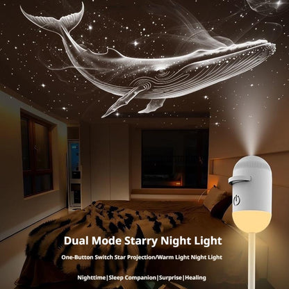 Mini  Star Projector Two In One Night Light Home Background Atmosphere Light Bedroom Car Decoration Children's