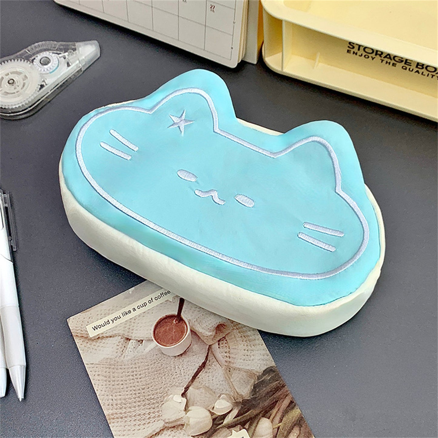 Cute Pencil Bags Stationery Pouch INS fasthion Cat Pen Case Large Capacity bag for Students School Office Supply Pencil Bag