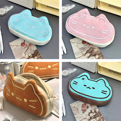 Cute Pencil Bags Stationery Pouch INS fasthion Cat Pen Case Large Capacity bag for Students School Office Supply Pencil Bag