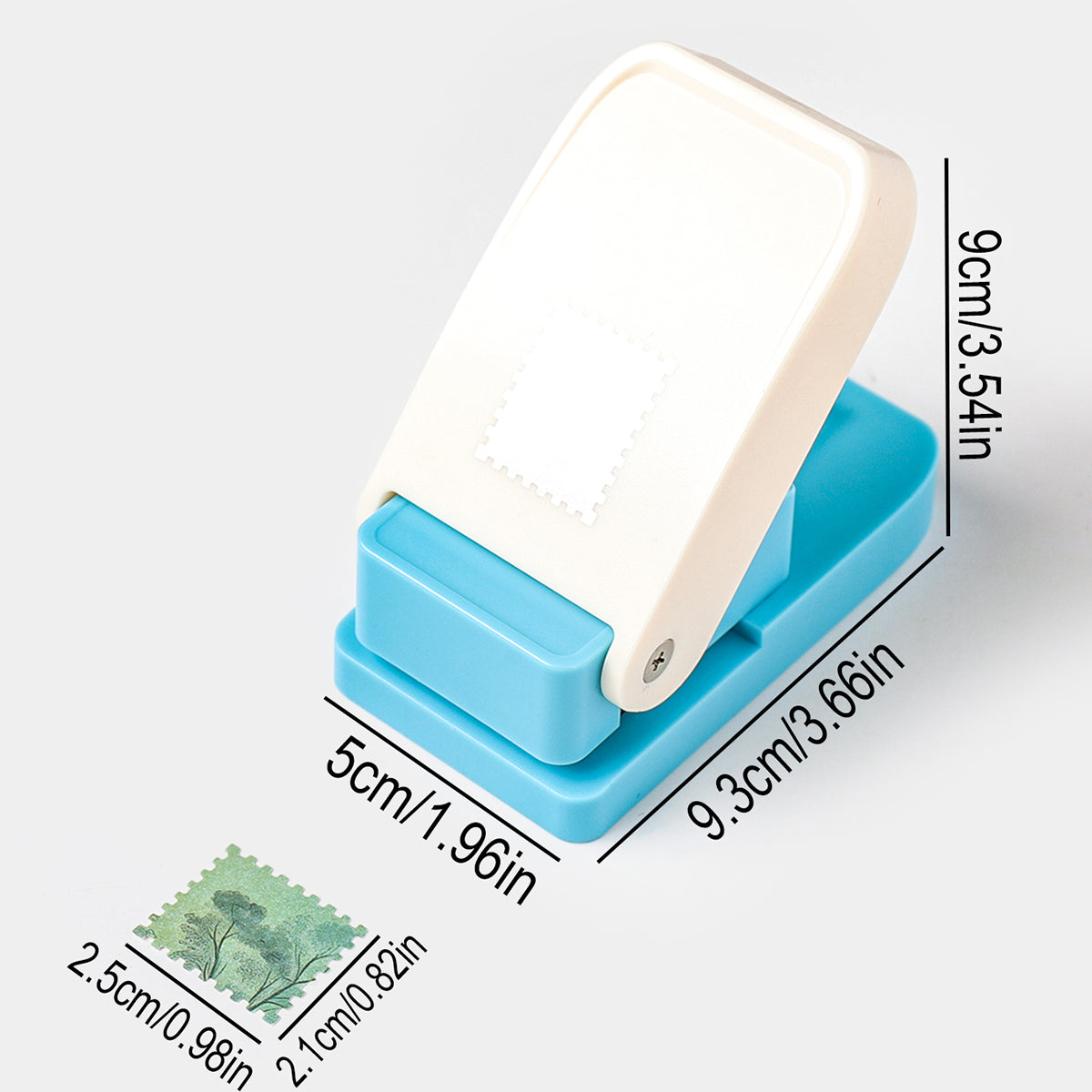 Stamp Shaped Paper Punch, Portable Hole Puncher for Crafts, Scrapbooking Supplies, DIY Card Making & Paper Crafting Tool
