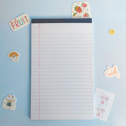 Tearable Legal Pad Office Supplies Ink-proof Tear-off Pages Writing Sheet Paper Notepad Simple Lined Paper Scribbling Book