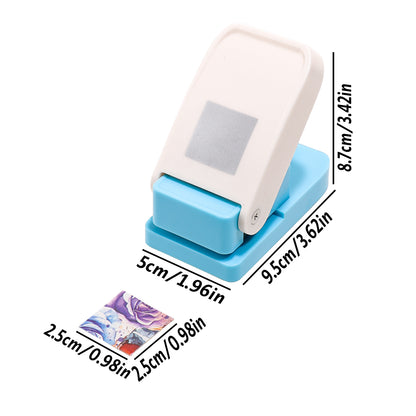 Stamp Shaped Paper Punch, Portable Hole Puncher for Crafts, Scrapbooking Supplies, DIY Card Making & Paper Crafting Tool
