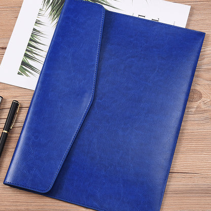 A6 A5 A4 Leather File Folder Data Package Document Bag Fashion Briefcase Data Contract Bill File Bag School Office Supplies