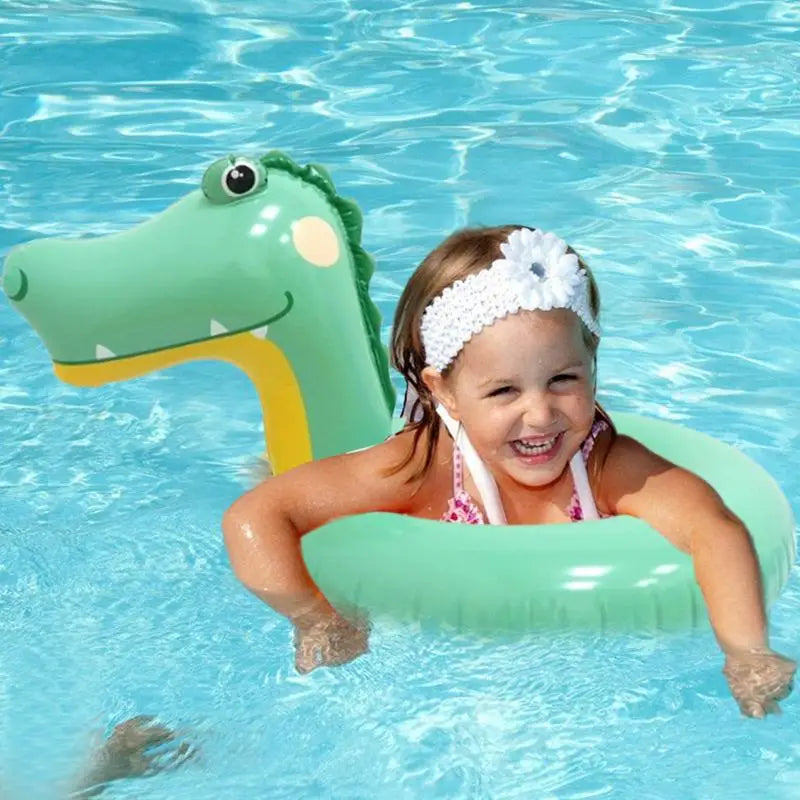 【Support-Cod】 Baby Pool Float Floating Ring Raft Cute Trainer Floats Deer Dinosaur Crocodile For Babies Toddler Puddle Pool Beach