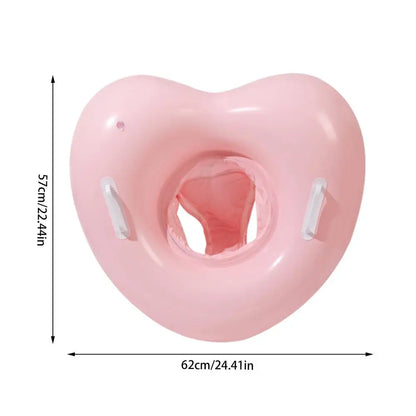 【Stylish】 Inflatable Pool Ring Heart Shape Pool Tubes Water Lifesaving Supplies for Beach Shower Wedding Bridal Engagement Graduation
