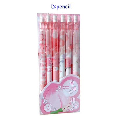 Kawaii Mechanical Pencil set 0.5/0.7mm 2B Refill Cute Cartoon Automatic Pencils School Office Supplies Child Gift Statione