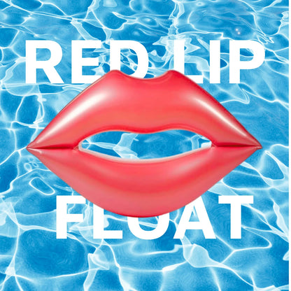 【Discount】 1pc Giant Red Lips Pool Float-Inflatable Water Toy , Valentine Swimming Lounger Ideal for Summer Beach,Pool Party & Water Sport