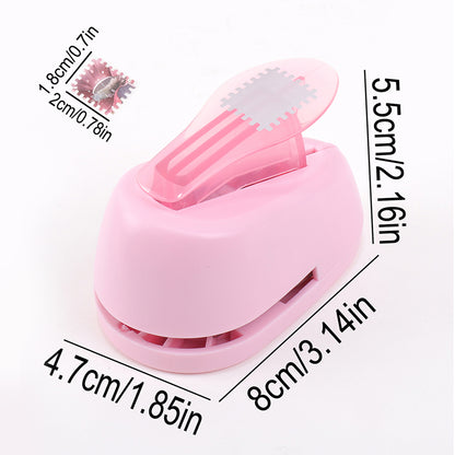 Stamp Shaped Paper Punch, Portable Hole Puncher for Crafts, Scrapbooking Supplies, DIY Card Making & Paper Crafting Tool