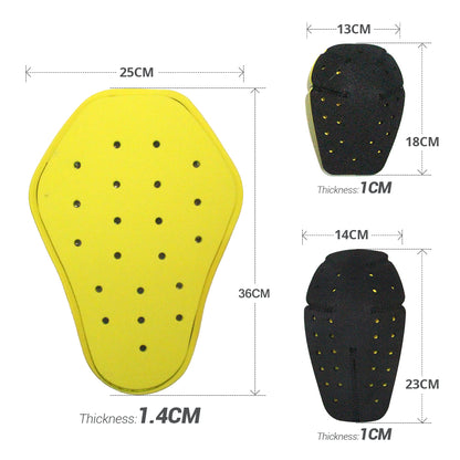 Motorcycle Protective Gear Knee Protector Moto Insert Body Armors EVA Motocross Shoulders Elbows Back Protection Moto Protection