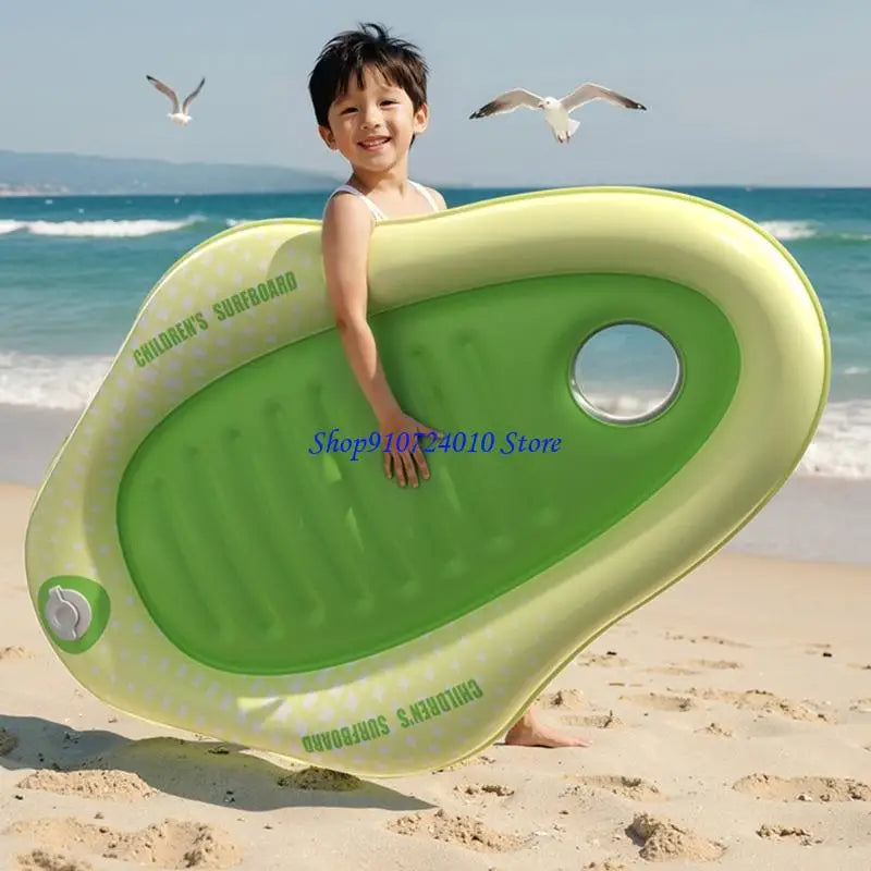【Deal】 77HD Portable Inflatable Kids Raft Thickened PVC Material Secure Handles Beach Pool Toy