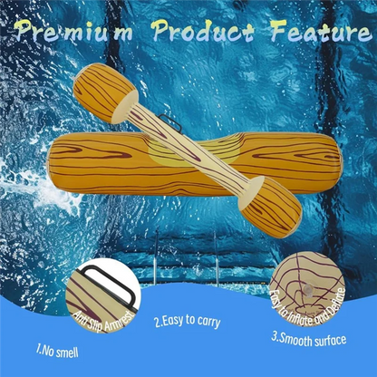 【Discount】 MACH-Inflatable Floating Row , Children Pool-Party Set Log Rafts To Float For Summer Beach Games