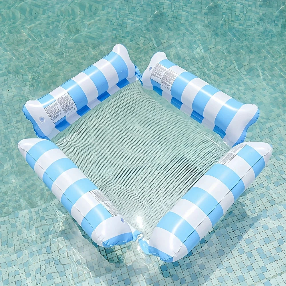 【Upgrade Your Style】 1pc Inflatable Pool Float Lounger, Swim Party Supplies, Multi-Color, Water Lounge Chair for Summer Vacations and Leisure