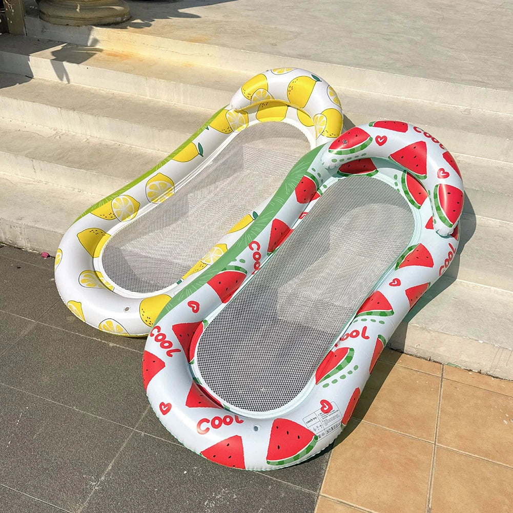 【Shop with Confidence】 Inflatable Pool Float Pool Lounge Float with Backrest Pool Floating Bed Pool Float Lounger Water Floating Recliner for Water Fun