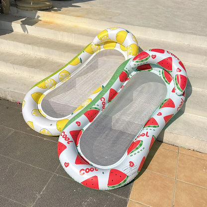 【Shop with Confidence】 Inflatable Pool Float Pool Lounge Float with Backrest Pool Floating Bed Pool Float Lounger Water Floating Recliner for Water Fun