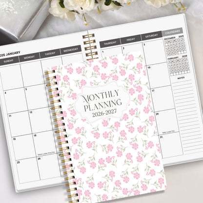 2026-2027 A5 Weekly & Monthly Planner – Jan 2026 to Dec 2027 Spiral Organizer with Calendar & Notes, School & Office Supplies