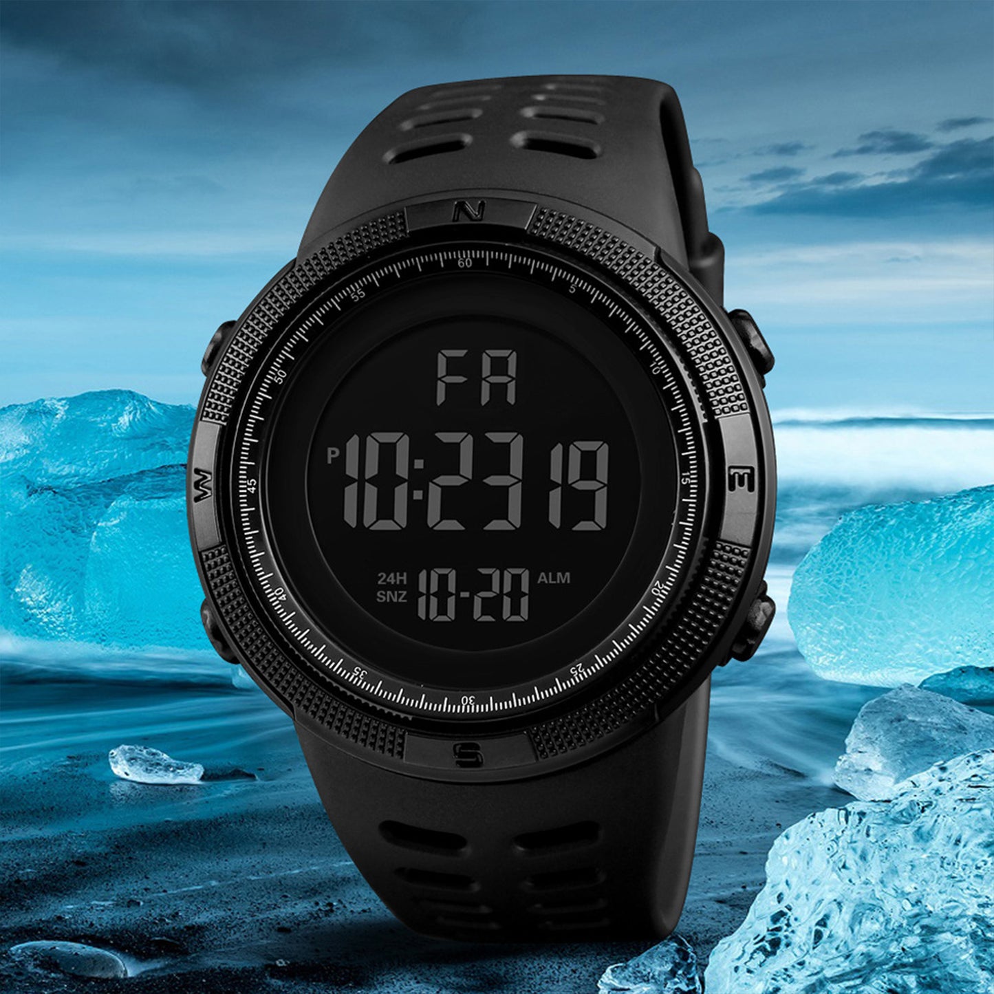 Men Digital Sports Watch Waterproof Casual Luminous Stopwatch Alarm Simple  Watch for Running Climbing Fishing