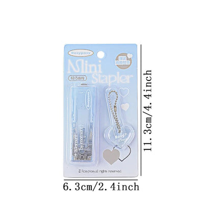 2Style Clear INS Stapler Portable Mini High Value Gradient for Students Office Supplies Korean Bookbinding Tool