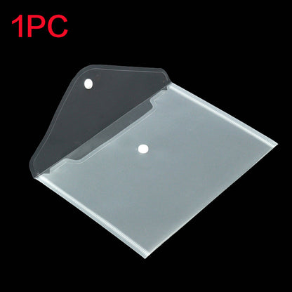 A5 Folder Bag Transparent Plastic Water Resistant File Holder File Paper Office Supplies Documents Protectors