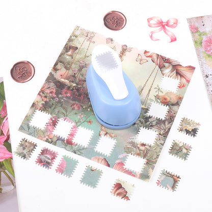 Stamp Shaped Paper Punch, Portable Hole Puncher for Crafts, Scrapbooking Supplies, DIY Card Making & Paper Crafting Tool