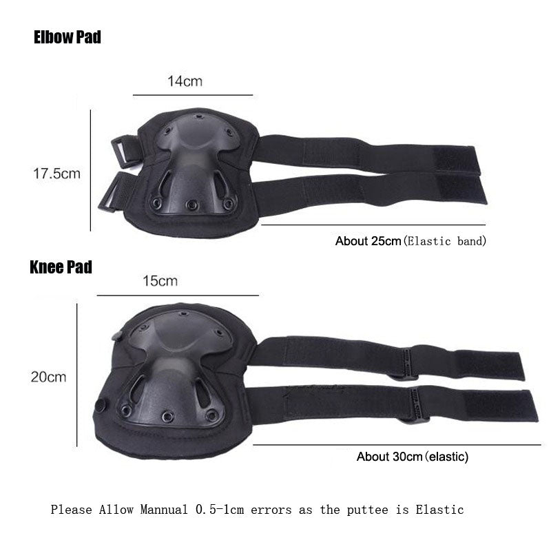 Tactical Knee Pad Support Elbow Protector CS Military Army Airsoft Outdoor Sport Hunting Kneepad Safe Gear Protective Knees Pads