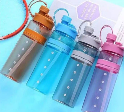Drinking water Bottle Two Openings Tritan Material Plastic Sport Water bottle with drinking tube Baby mum pot 700ML