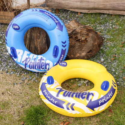 Double Balloon Inflatable Swimming Ring，Beach toys Pool Floaties for Adults,Swim Inner Tube for Pool