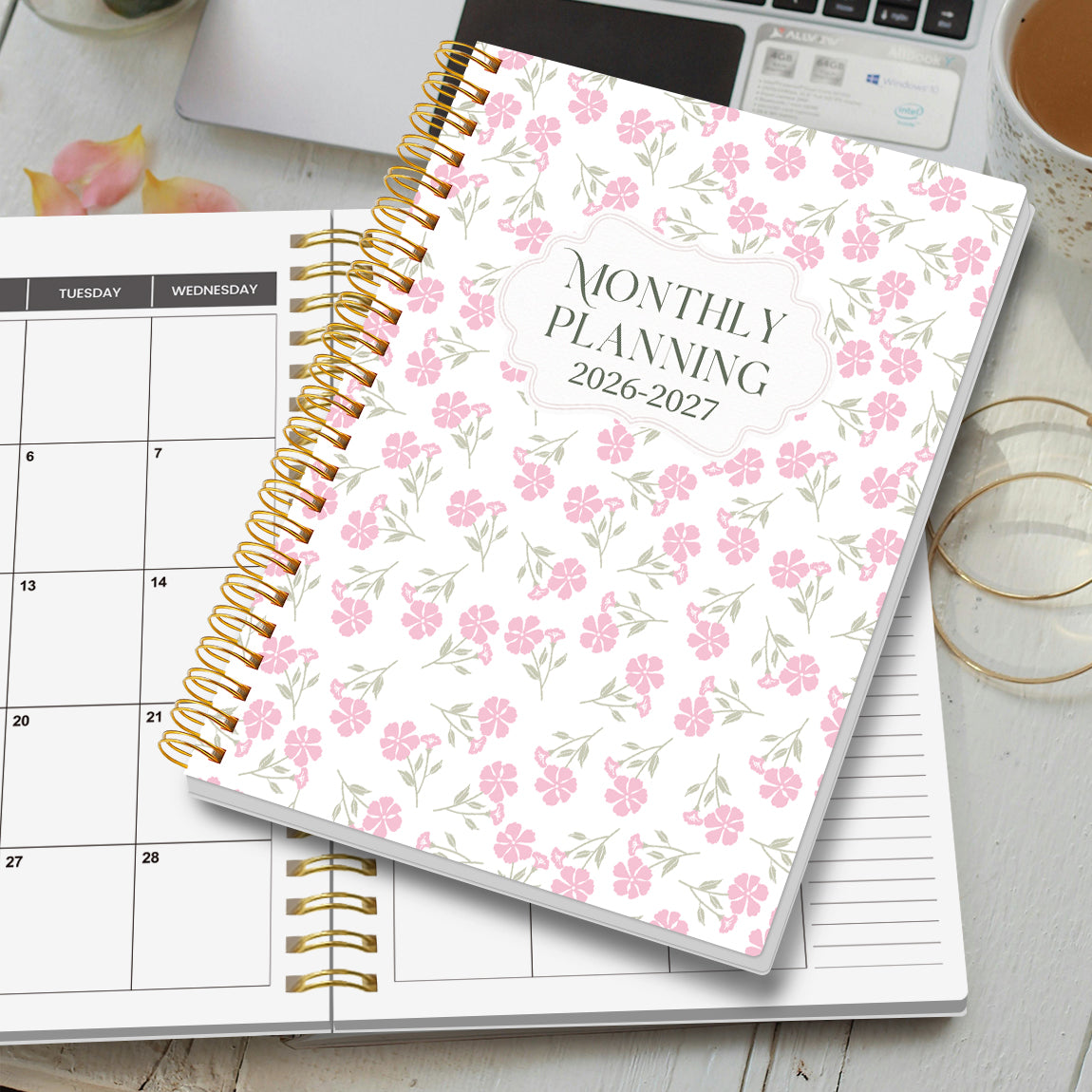 2026-2027 A5 Weekly & Monthly Planner – Jan 2026 to Dec 2027 Spiral Organizer with Calendar & Notes, School & Office Supplies