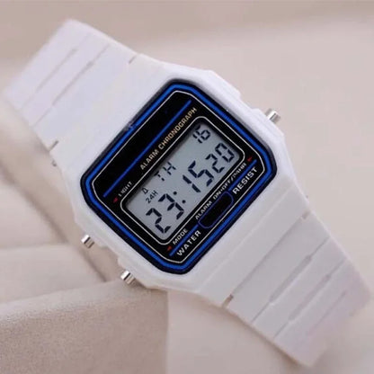 Minimalist Square LED Sports-style Men's Digital Watch, Casual Men's Watch with Digital Display, Student Watch