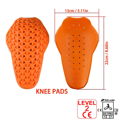CE Level 2 Certified Motorcycle Protective Gear Insert Knee Protection Thicken Soft Motocross Pants Protector Knee Pads Hip Pad
