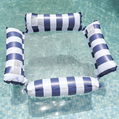 【Upgrade Your Style】 1pc Inflatable Pool Float Lounger, Swim Party Supplies, Multi-Color, Water Lounge Chair for Summer Vacations and Leisure
