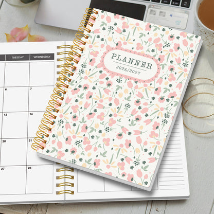 2026-2027 A5 Weekly & Monthly Planner – Jan 2026 to Dec 2027 Spiral Organizer with Calendar & Notes, School & Office Supplies