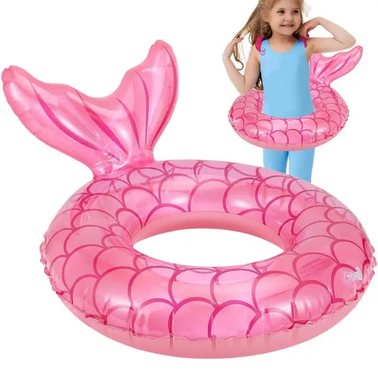 【Big-promotion】 Baby Swimming Float Floating Pool Ring Raft Mermaid Inflatable Trainer Accessories For Babies And Toddler For Beach And Puddle