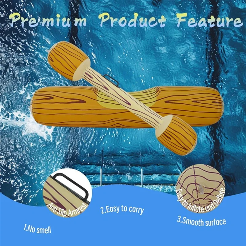 【Top Selling Item】 Excellent-Inflatable Floating Row Toys, Children Pool-Party Set Log Rafts To Float Toys For Summer Beach Games
