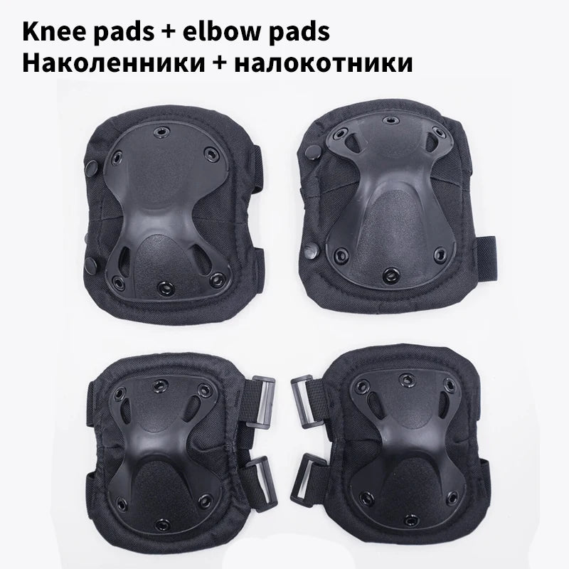 Tactical Knee Pad Support Elbow Protector CS Military Army Airsoft Outdoor Sport Hunting Kneepad Safe Gear Protective Knees Pads