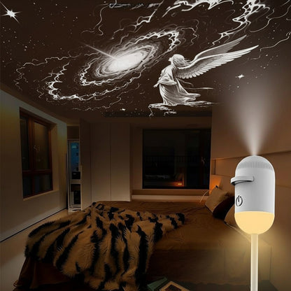 Mini  Star Projector Two In One Night Light Home Background Atmosphere Light Bedroom Car Decoration Children's