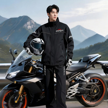 Waterproof Raincoat Pants Rain Jacket Windproof Rainsuit for Motorcycle Riders Travel
