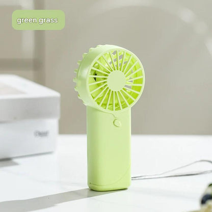 Cross-border popular handheld small fan dry battery logo custom wind portable small fan gift