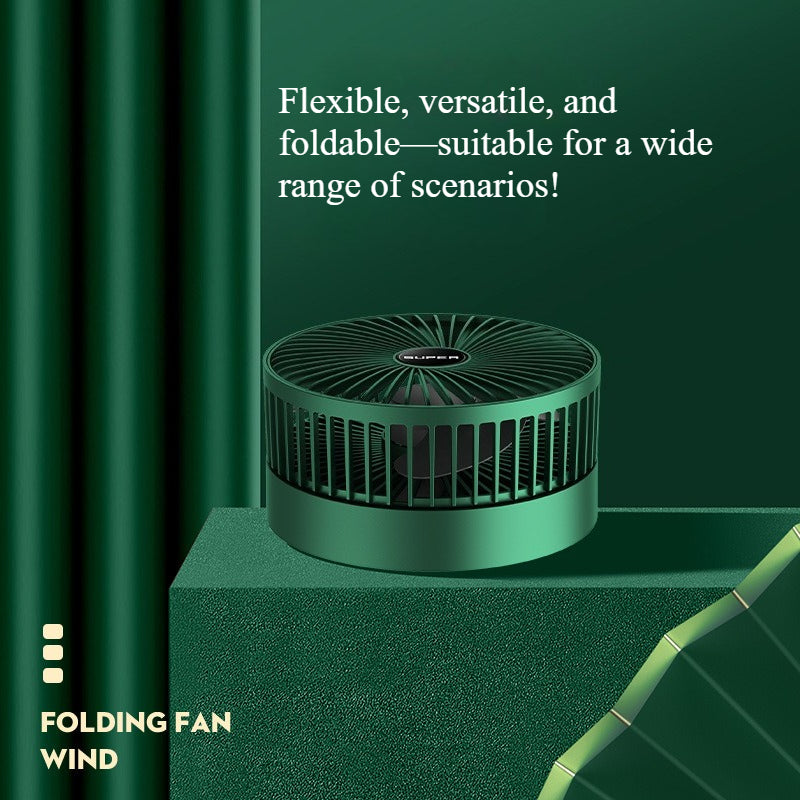 Desktop fan Charging model Long battery life USB foldable mini retractable fan Dormitory portable desktop electric fan