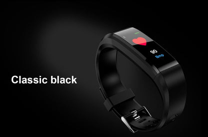 D115 PLUS Bluetooth Bracelet Smart Watch for Android and IOS - Black