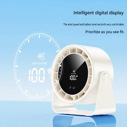 New high-speed circulating fan household kitchen charging silent desktop turbo small fan wall-mounted desktop small electric fan